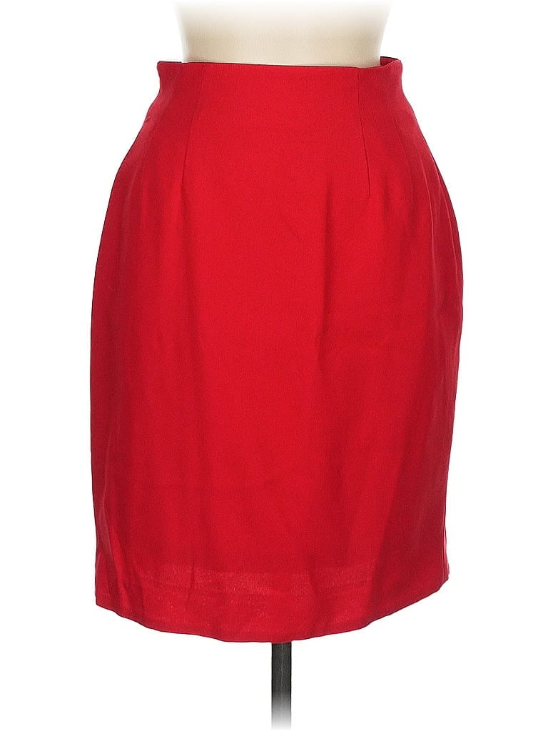 Pre-owned Unbranded Formal Skirt In Red