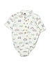 Mick Mack Ltd 100% Cotton Print White Short Sleeve Onesie Size 6-9 mo - photo 1