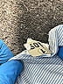 Foxcroft 100% Cotton Paisley Blue Long Sleeve Button-Down Shirt Size 14 - photo 8
