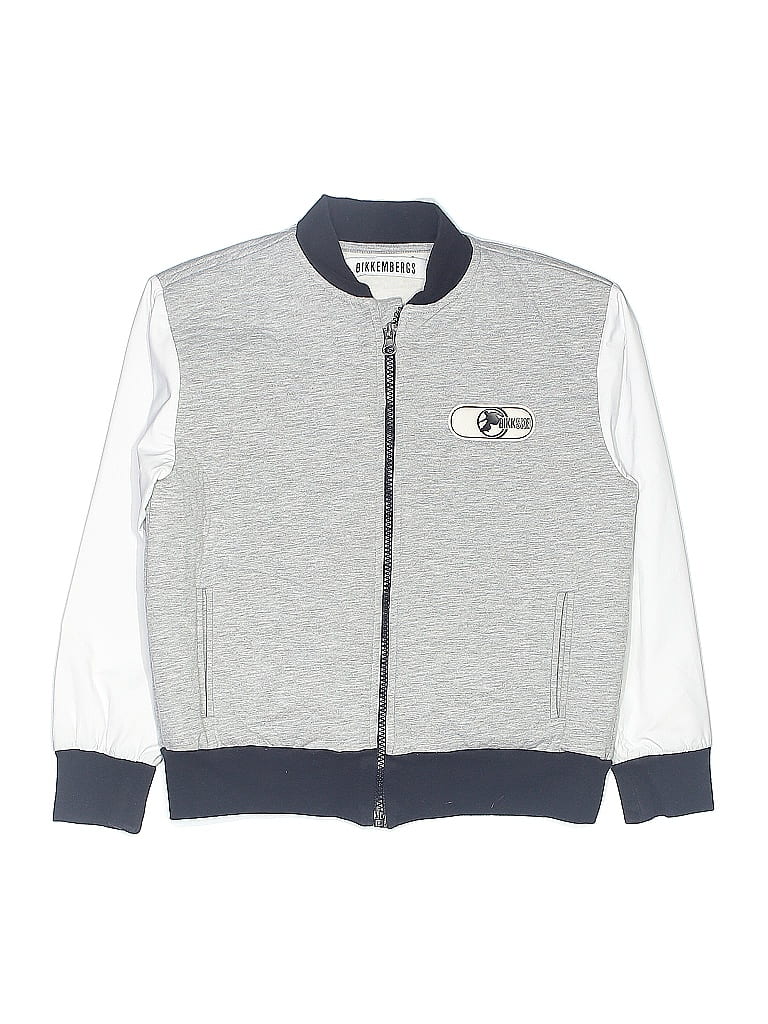 Pre-owned Bikkembergs Kids' Track Jacket In Gray
