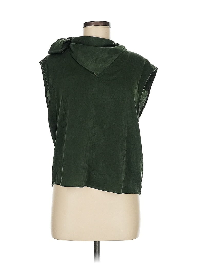 Pre-owned Dkny Sleeveless T-shirt In Green
