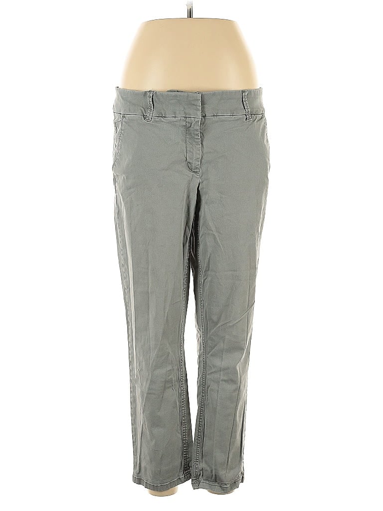 Pre-owned Ann Taylor Loft Khaki Pant In Gray