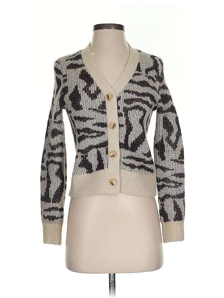 Pre-owned Madewell Cardigan Sweater In Silver