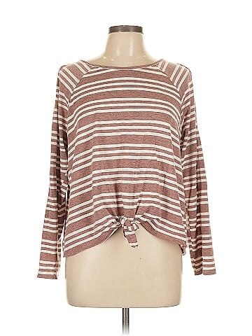 Hem & Thread Long Sleeve Top (view 1)
