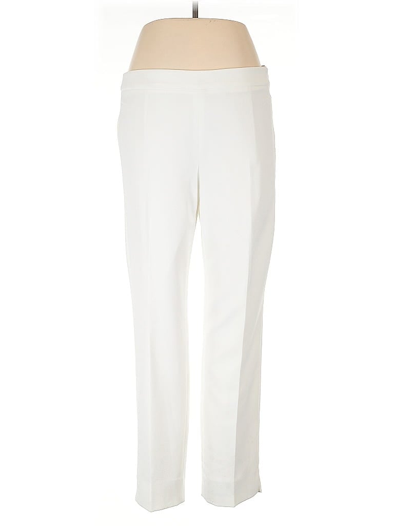 W by Worth Solid Ivory Dress Pants Size 10 - photo 1