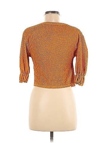 Zara W&B Collection 3/4 Sleeve Top (view 2)