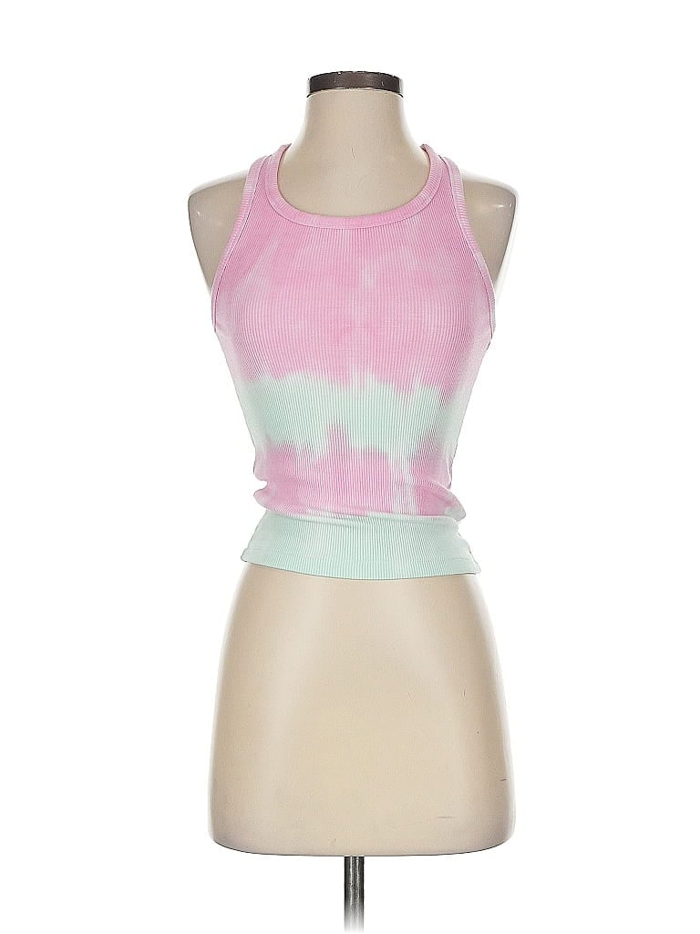 Pre-owned #global Love Tank Top Pink Halter Neckline Tops