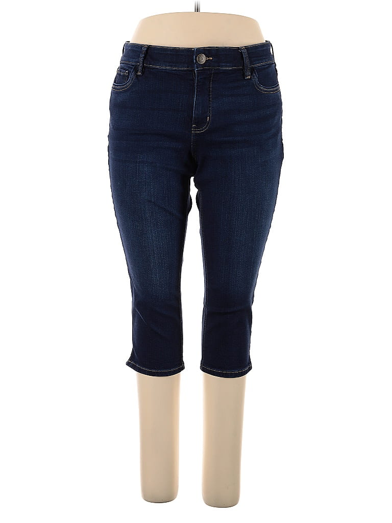 Jeans Liz Claiborne - Indigo Blue - Taille 12 - Femme - Vintage - Occasion Très Bon état