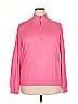 Foxcroft 100% Supima Cotton Solid Pink Pullover Sweater Size XXL - photo 1