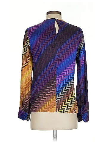 Trina Turk Long Sleeve Silk Top (view 2)