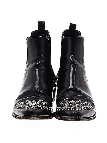 Prada Leather Studded Chelsea Boots (view 2)