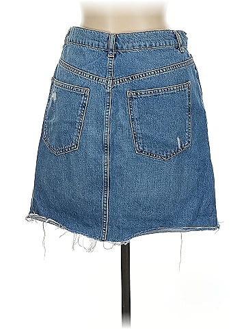 We the Free Denim Skirt (view 2)