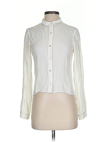 Elie Tahari Long Sleeve Silk Top (view 1)