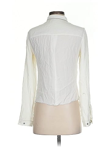 Elie Tahari Long Sleeve Silk Top (view 2)