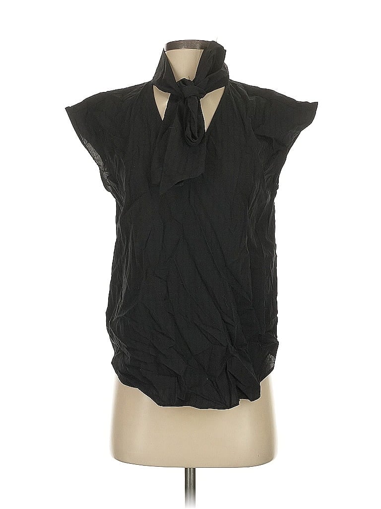 Pre-owned Ann Taylor Sleeveless Blouse In Black