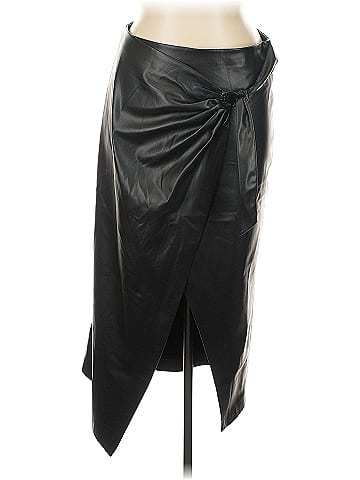 MNG Faux Leather Skirt (view 1)
