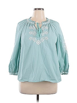 wonderly 3/4 Sleeve Blouse (view 1)