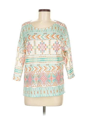 Akemi + Kin 3/4 Sleeve Blouse (view 1)