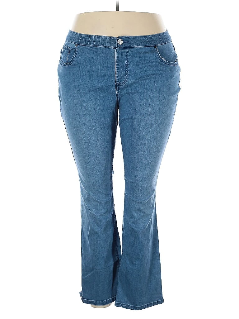Belle By Kim Gravel Blue Jeans Size 22 - photo 1