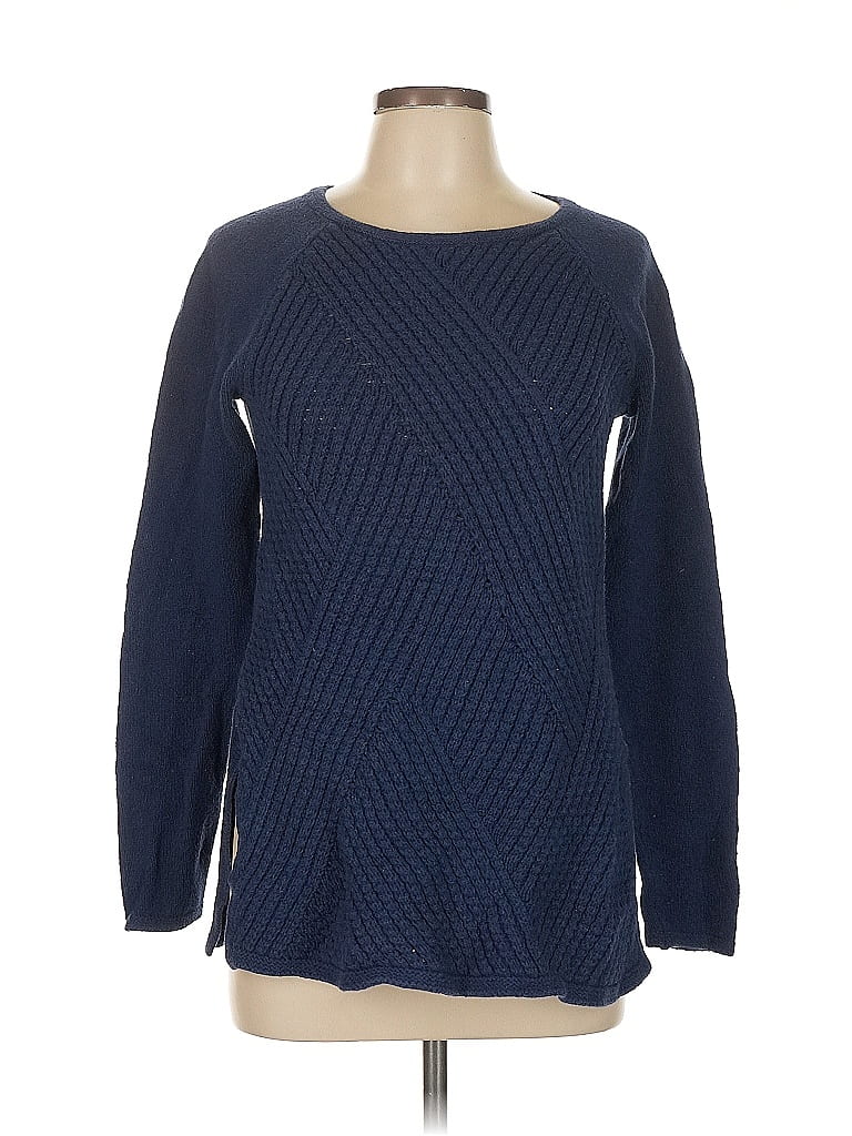 Pre-owned Lands' End Pullover Sweater In Blue