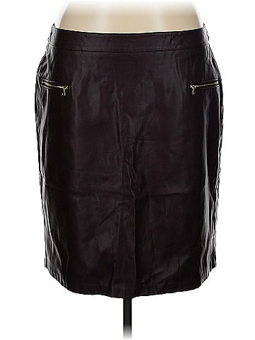 Ann Taylor LOFT Faux Leather Skirt (view 1)