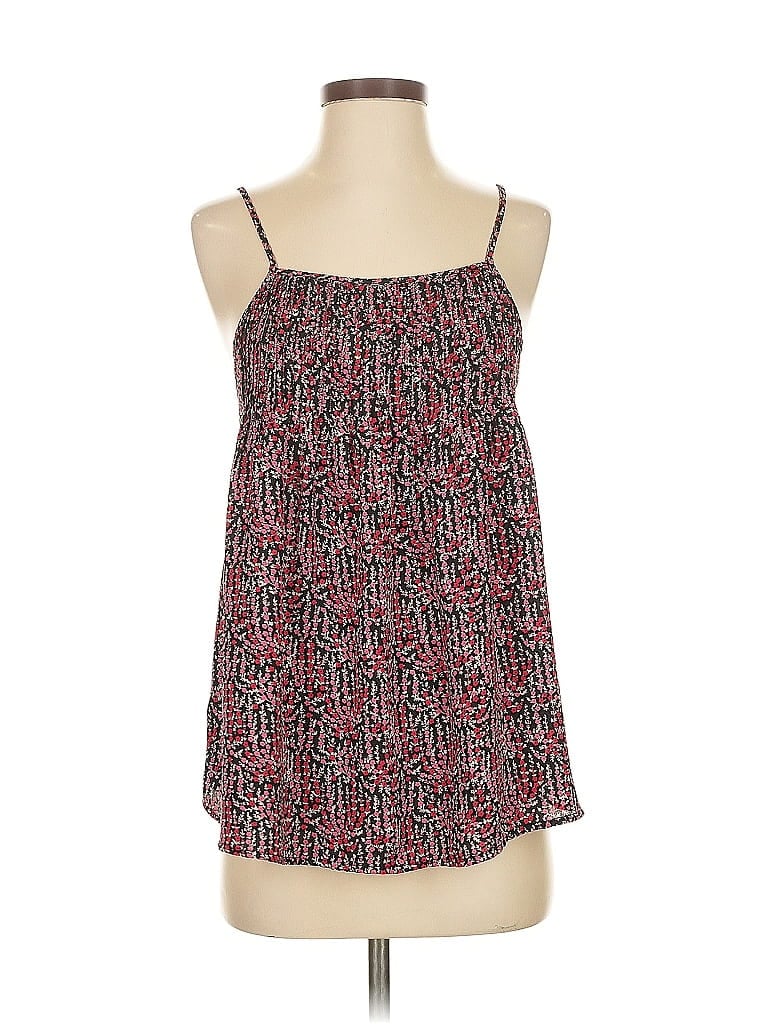 Pre-owned Ann Taylor Loft Sleeveless Blouse In Red