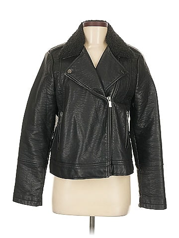 Mango Faux Leather Jacket (view 1)