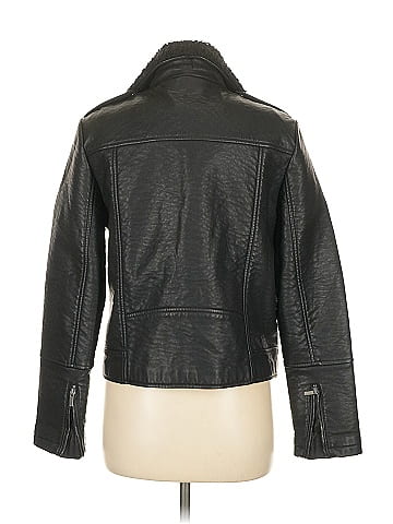 Mango Faux Leather Jacket (view 2)