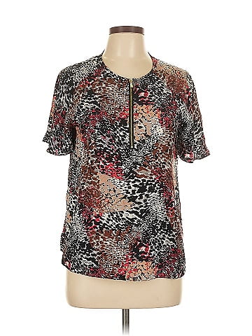 Alice & Trixie Short Sleeve Silk Top (view 1)