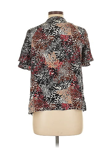 Alice & Trixie Short Sleeve Silk Top (view 2)
