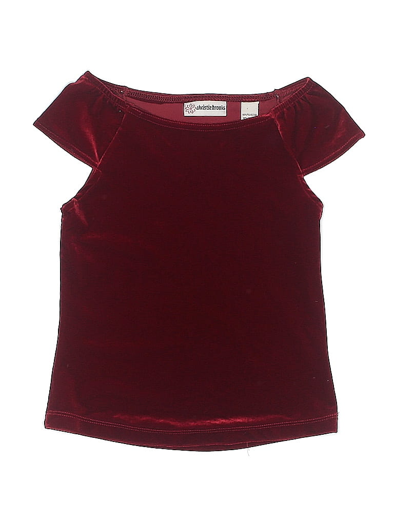 Christie Brooks Burgundy Short Sleeve Top Size S (kids) - photo 1