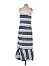 Thakoon Stripes Gray Black Casual Dress Size 4 - photo 2