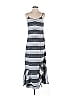 Thakoon Stripes Gray Black Casual Dress Size 4 - photo 1