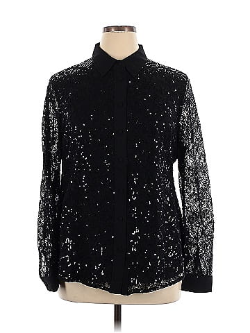 Anne Klein Long Sleeve Blouse (view 1)