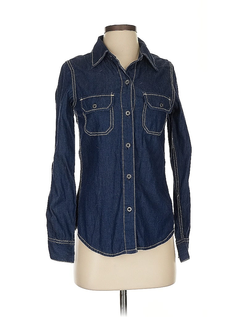 Click to view more detailed imagery on our partner's website Pre-owned Seven7 Long Sleeve Button Down Shirt In Blue