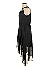 Studio Y 100% Polyester Solid Black Cocktail Dress Size L - photo 4