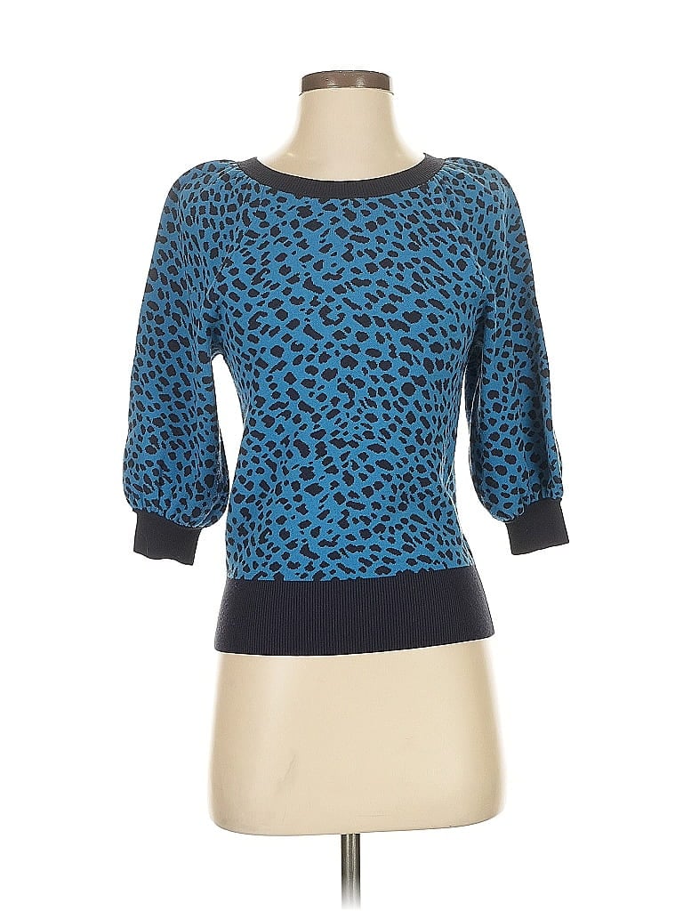 Pre-owned Ann Taylor Pullover Sweater In Blue