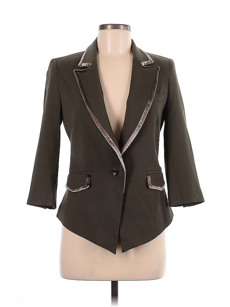 Elizabeth and James Brown Wool Blazer Size 8 - photo 1