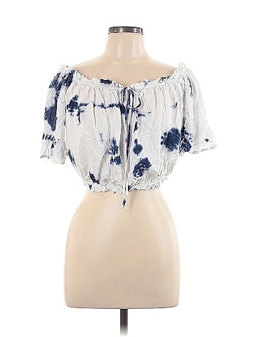 Feathers Short Sleeve Blouse (view 1)