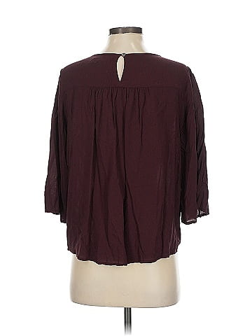 Velvet 3/4 Sleeve Blouse (view 2)
