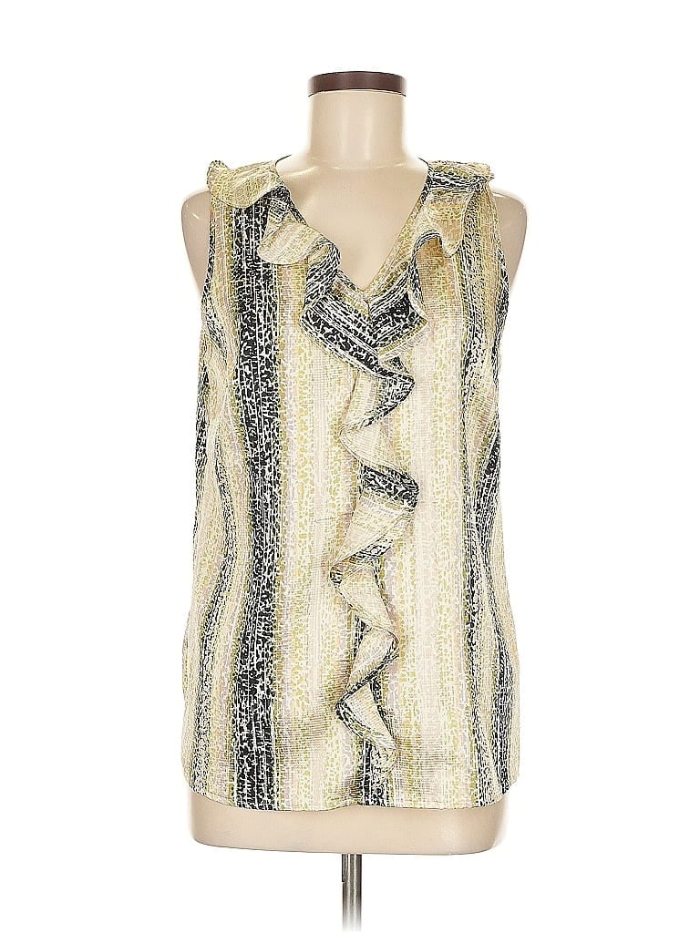 Pre-owned The Limited Sleeveless Blouse In White