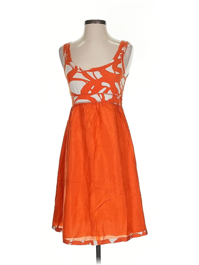 Pre-owned Velvet Cocktail Dress In Orange