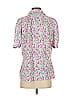 Oscar De La Renta Expressions 100% Polyester Pink Short Sleeve Blouse Size 10 - photo 2