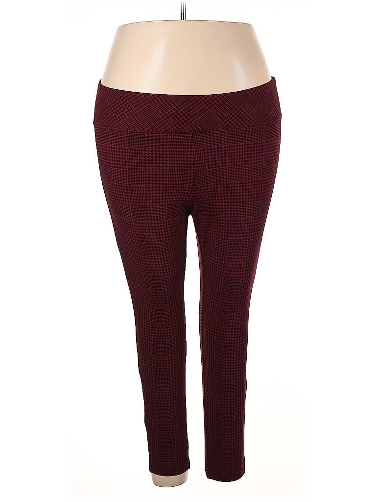 Pre-owned Torrid Leggings In Burgundy