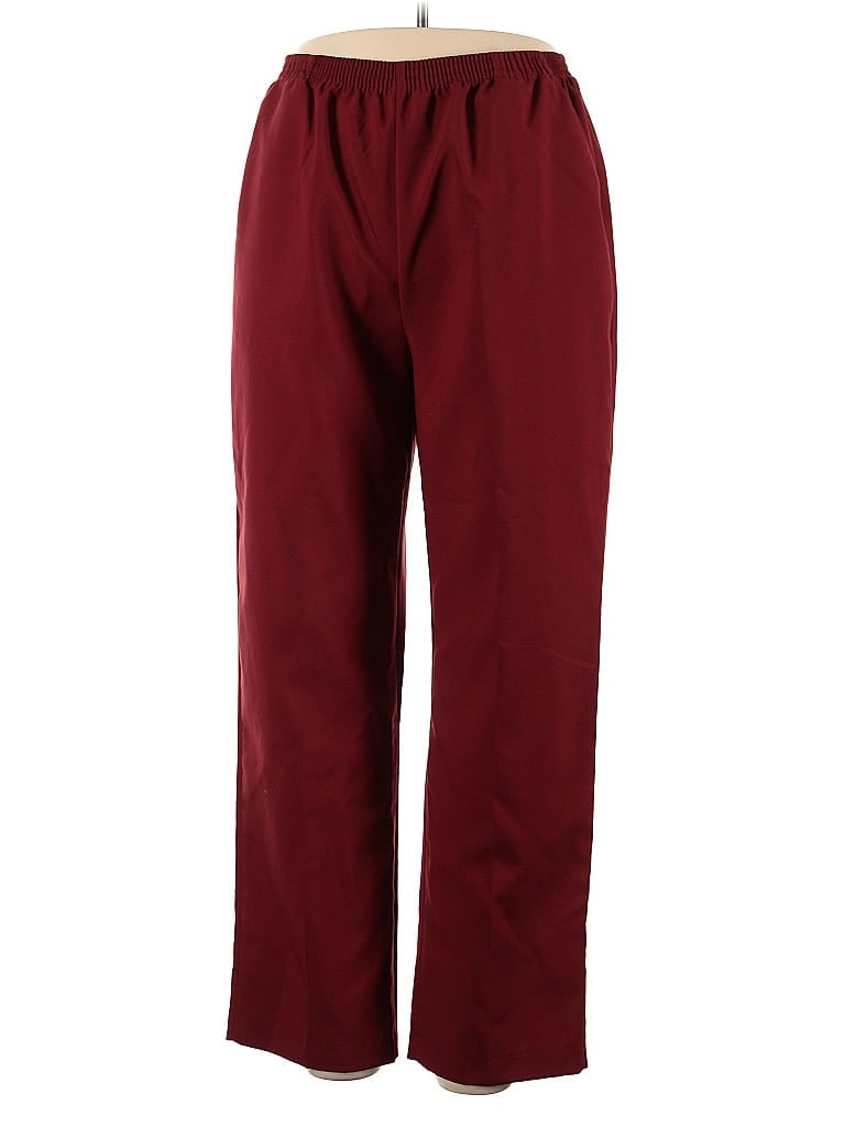Pre-owned Assorted Brands Casual Pants In Burgundy