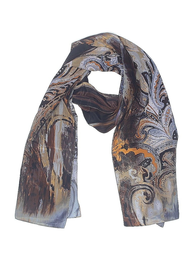 Unbranded Brown Blue Scarf One size - photo 1