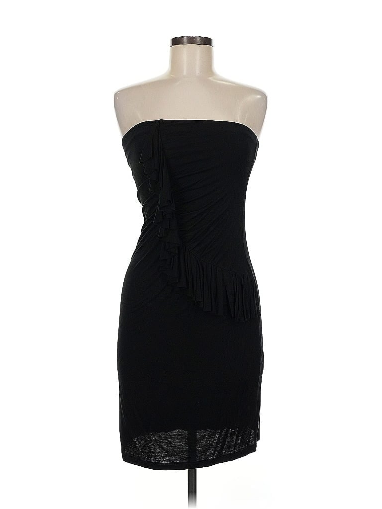 Pre-owned Velvet Casual Dress In Black