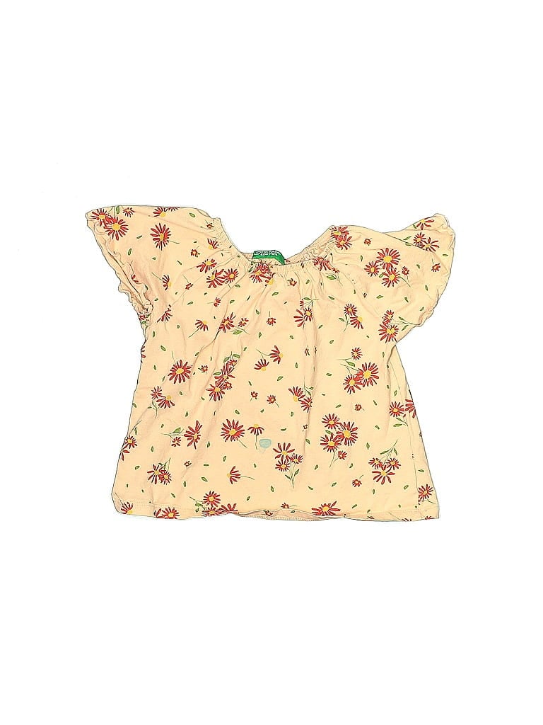 Pre-owned United Colors Of Benetton Kids'  Sleeveless Blouse In Orange