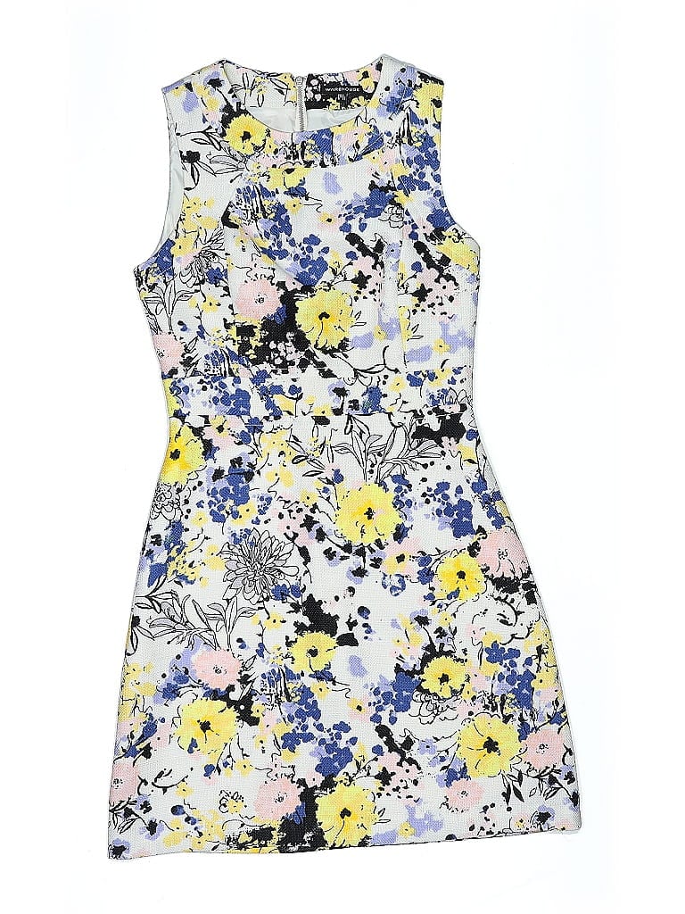 Pre-owned Warehouse Casual Dress In White