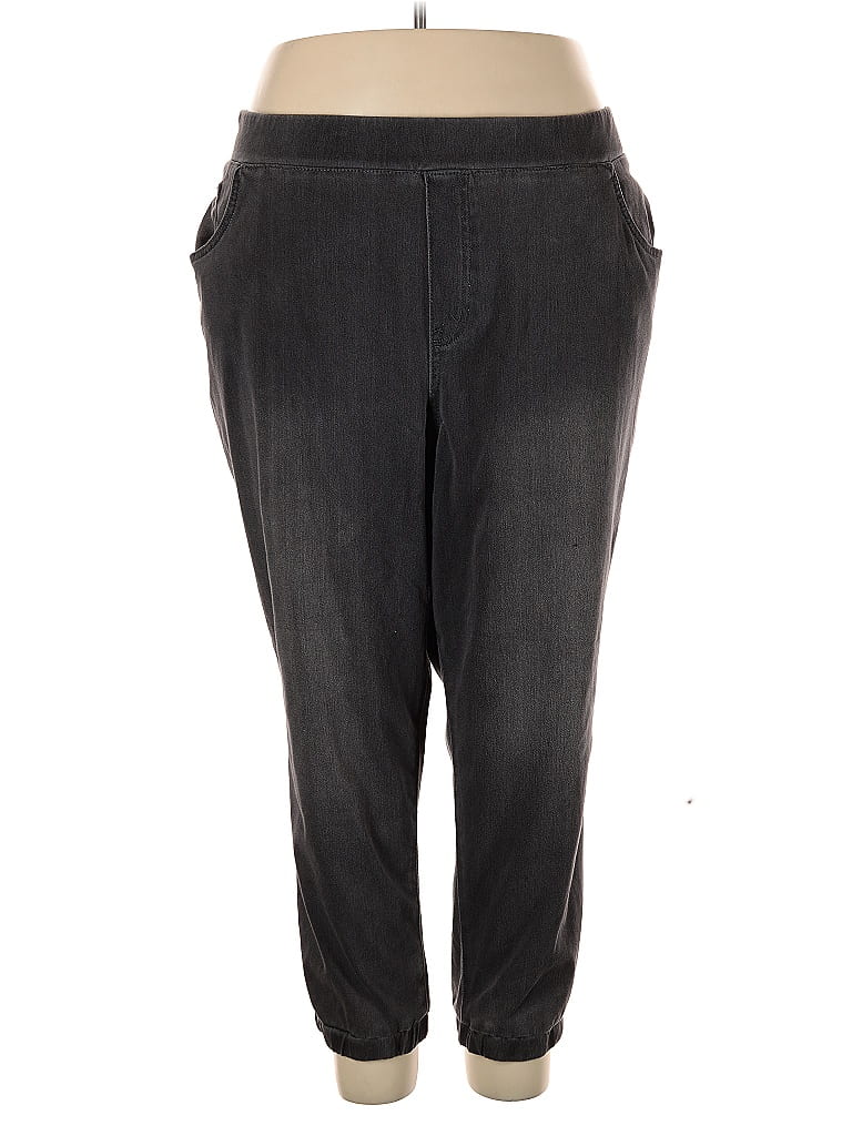 LOGO by Lori Goldstein Gray Jeggings Size 30 waist (petite) - photo 1